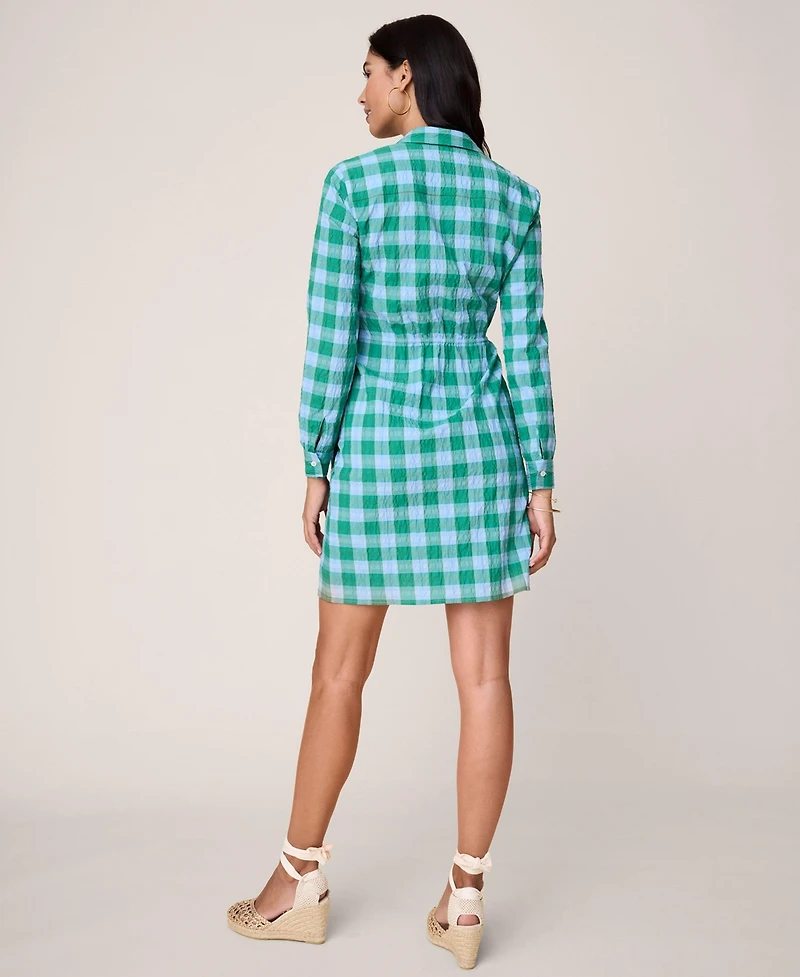UNTUCKit Women's Seersucker Mila Shirt Dress