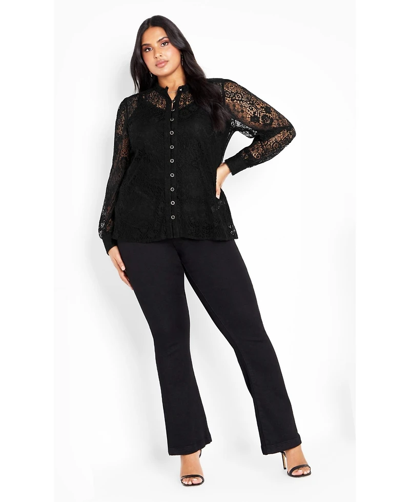 Avenue Women's Jade Lace Shirt