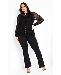 Avenue Women's Jade Lace Shirt