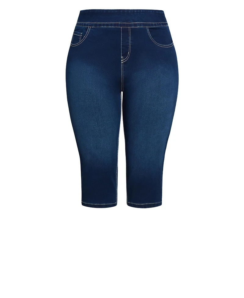 Avenue Women's Butter Denim Lattice Jean