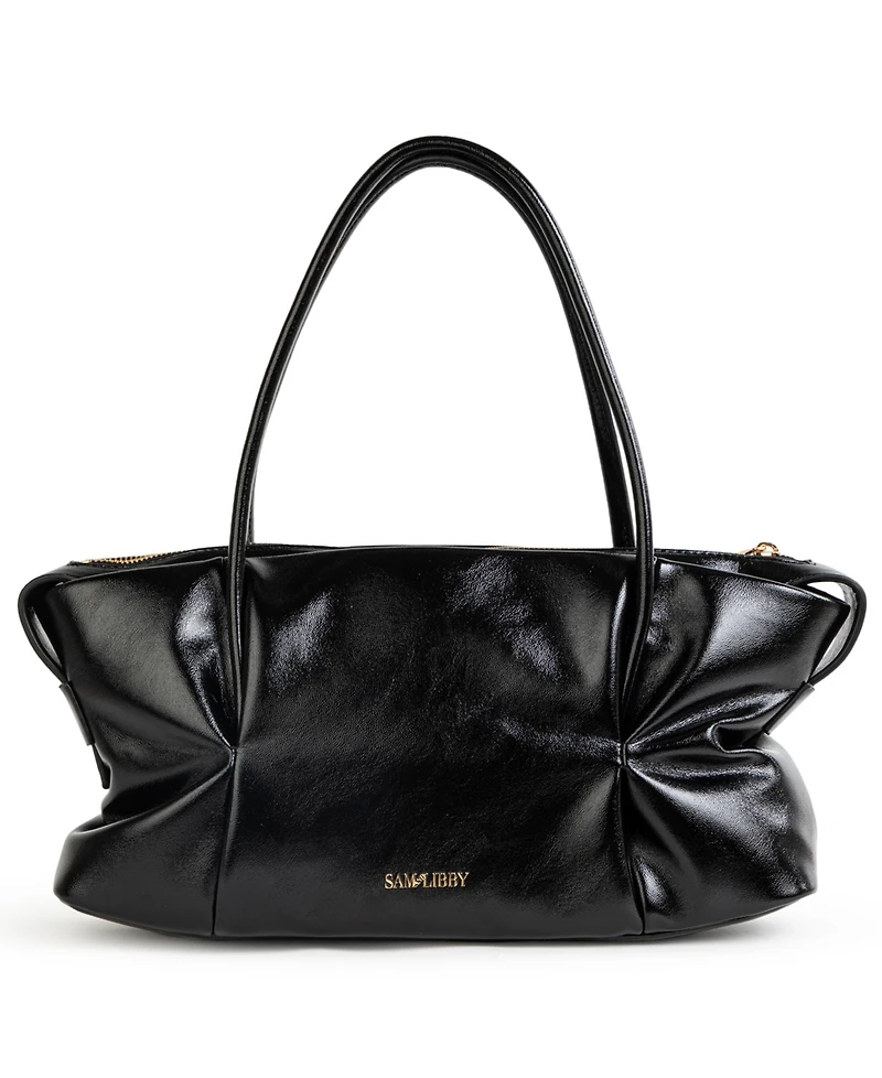 Sam and Libby Onyx Belted Satchel Bag