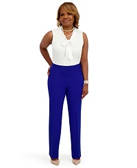 Kasper Women's Sleeveless Tie-Neck Top