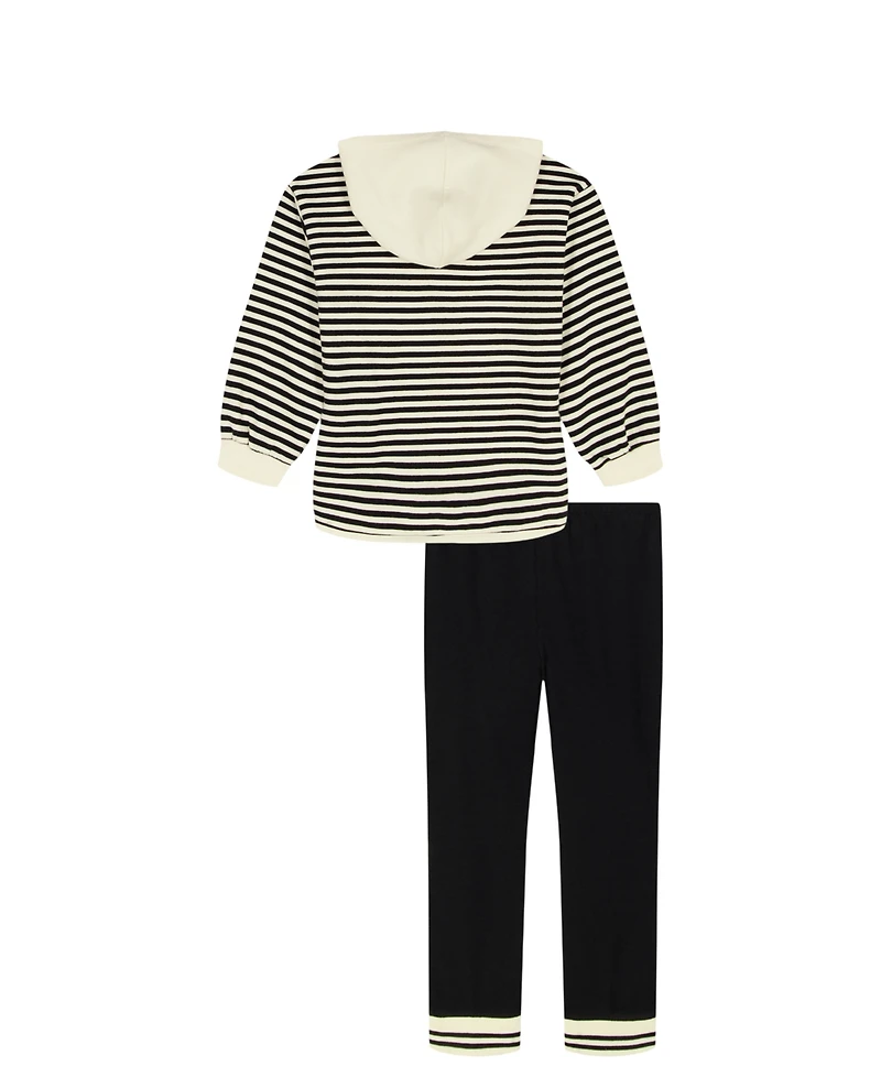 Kids Headquarters Girls 4T-6X Long-Sleeve Hoodie and Pants, 2-Piece Set