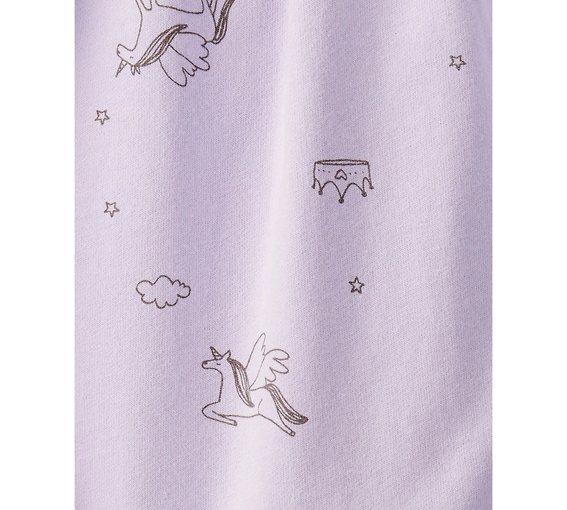 Carter's Baby Girls Unicorn Print Long-Sleeve Jumpsuit
