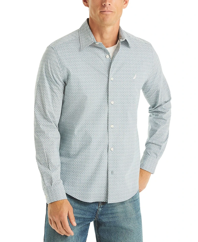 Nautica Men's Printed Long-Sleeve Shirt