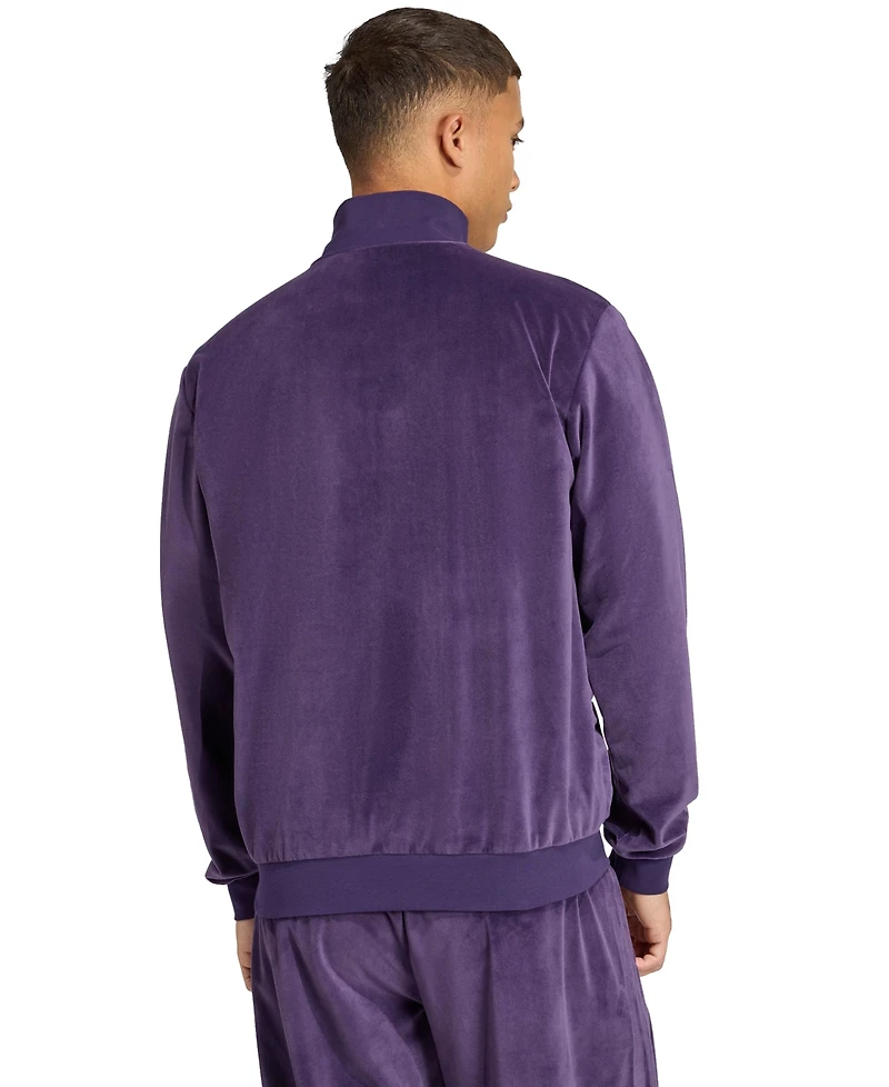 adidas Men's House of Tiro Velour Long-Sleeve Track Jacket
