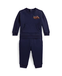 Polo Ralph Lauren Baby Boys Long-Sleeve Sweatshirt and Pants, 2-Piece Set
