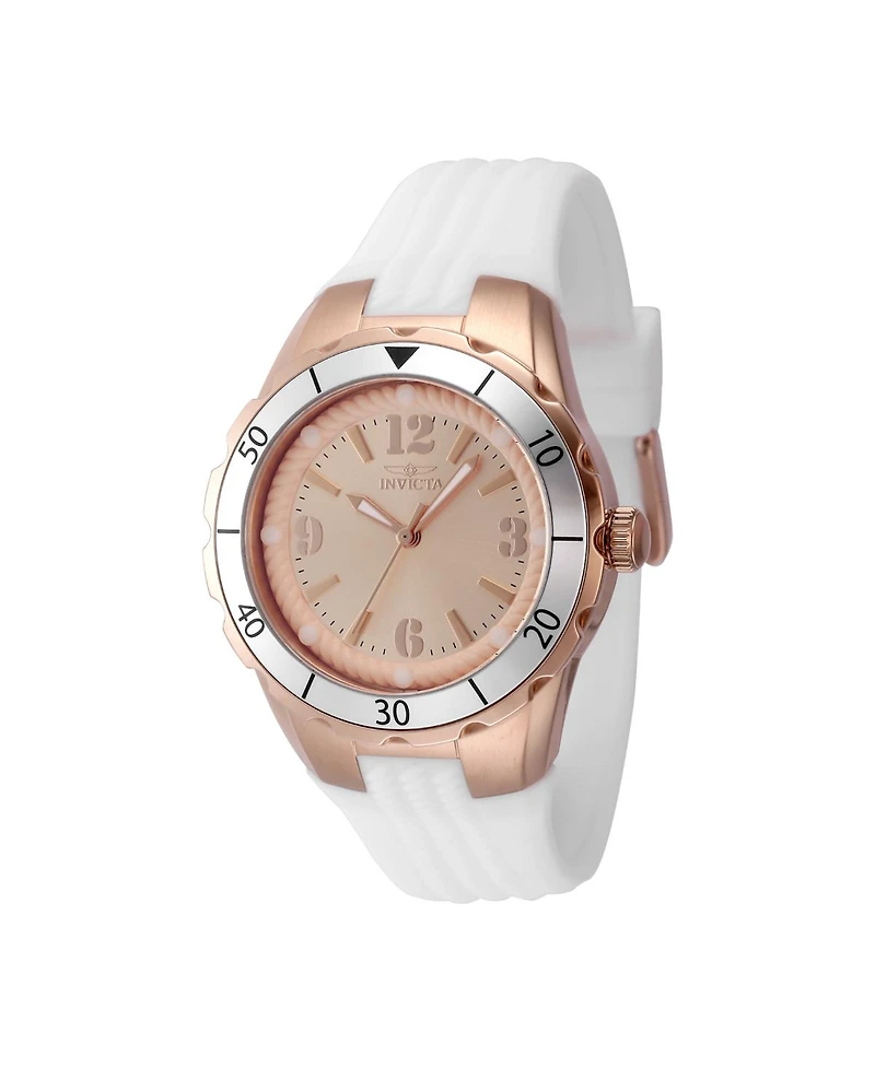Invicta Women's 48853 Angel Quartz PC21 Rose Gold Dial Watch