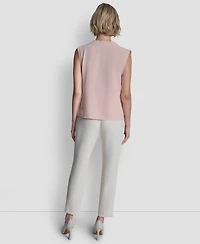 Dkny Women's V-neck Sleeveless Top