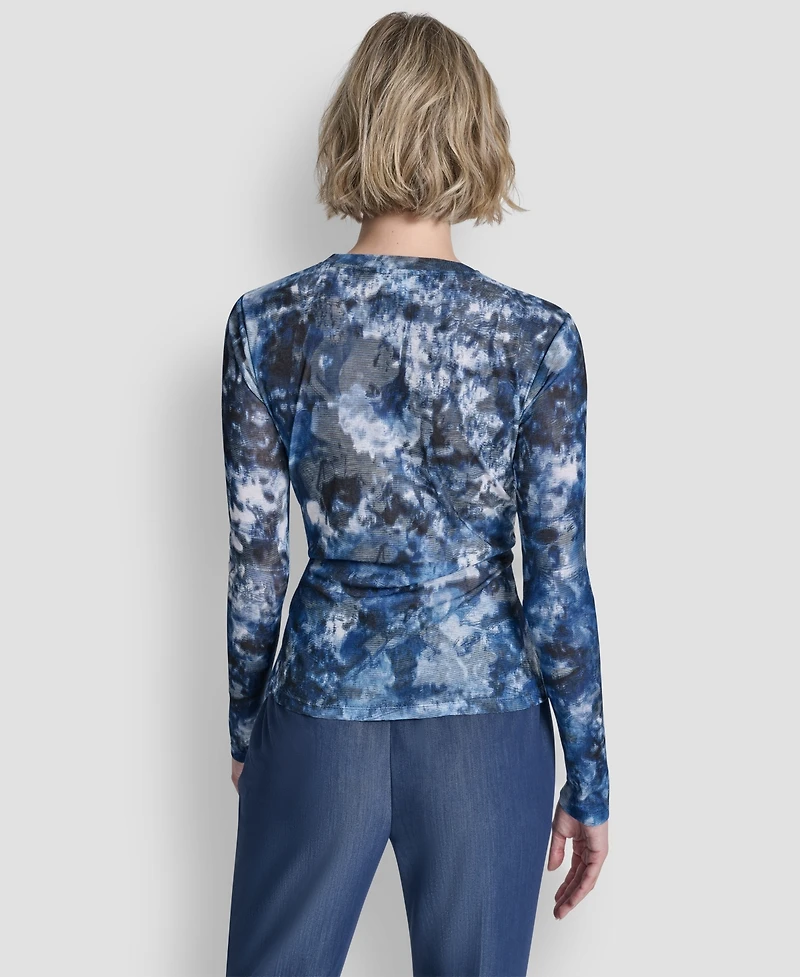 Dkny Women's Crewneck Long-Sleeve Top