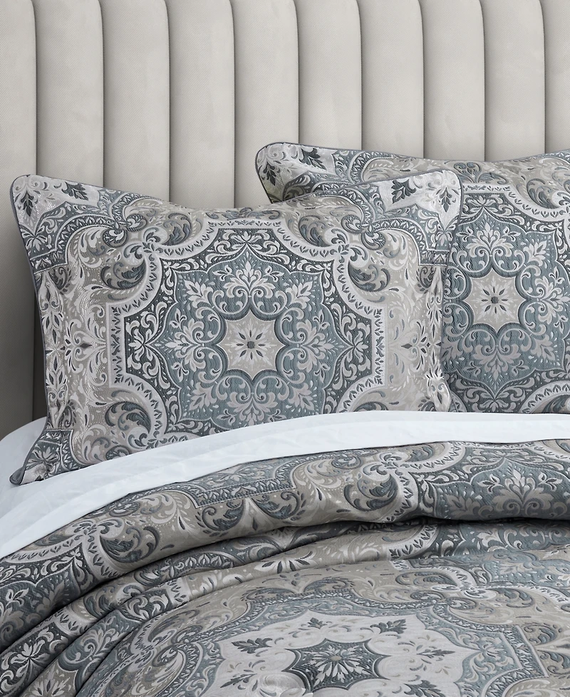 Royal Court Lisbon Damask 3-Pc. Comforter Set, Full/Queen