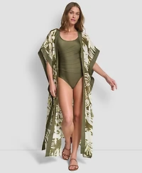 Dkny Women's Tie-Front Cover-Up Kaftan