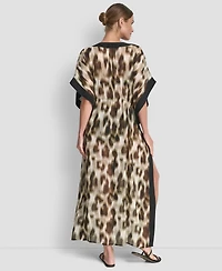 Dkny Women's Tie-Front Cover-Up Kaftan