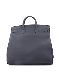 Pre-Owned HERMES Hac 40 Handbag Grey Togo with Palladium Hardware