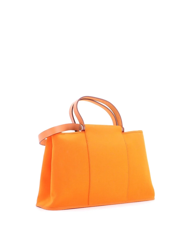 Pre-Owned Hermes 39 Cabag Elan Toile and Leather