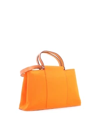 Pre-Owned Hermes 39 Cabag Elan Toile and Leather