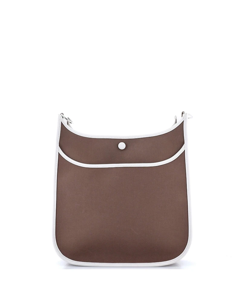 Pre-Owned HERMES Pm Neo Evelyne Bag Toile and Leather