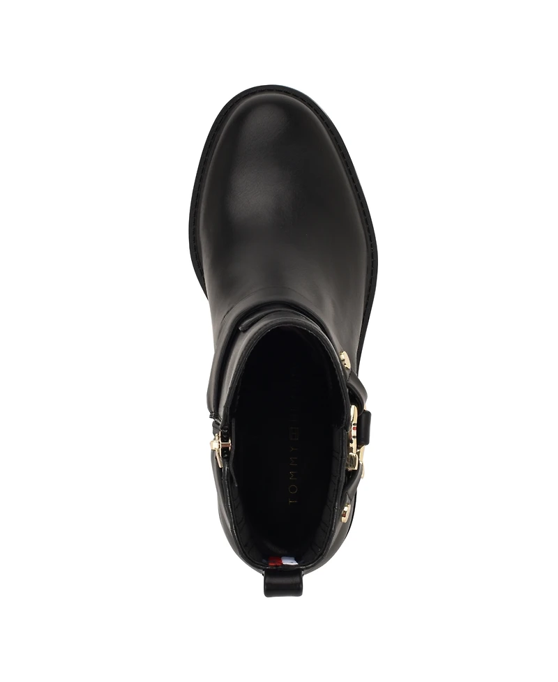 Tommy Hilfiger Women's Varik Harness Block Heel Booties