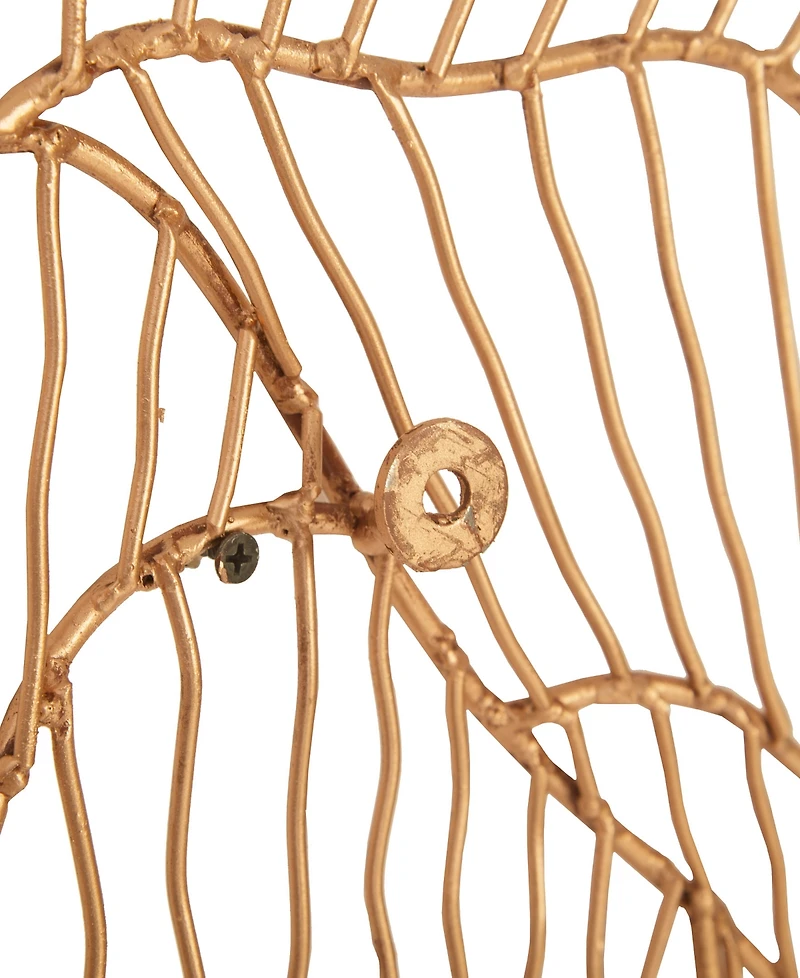 Phillips Collection Poppy Flower Large Copper Metal Wall Art