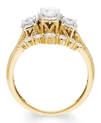 Macy's Diamond 3-Stone Ring (1 1/4 ct. t.w.) in 14k Yellow Gold