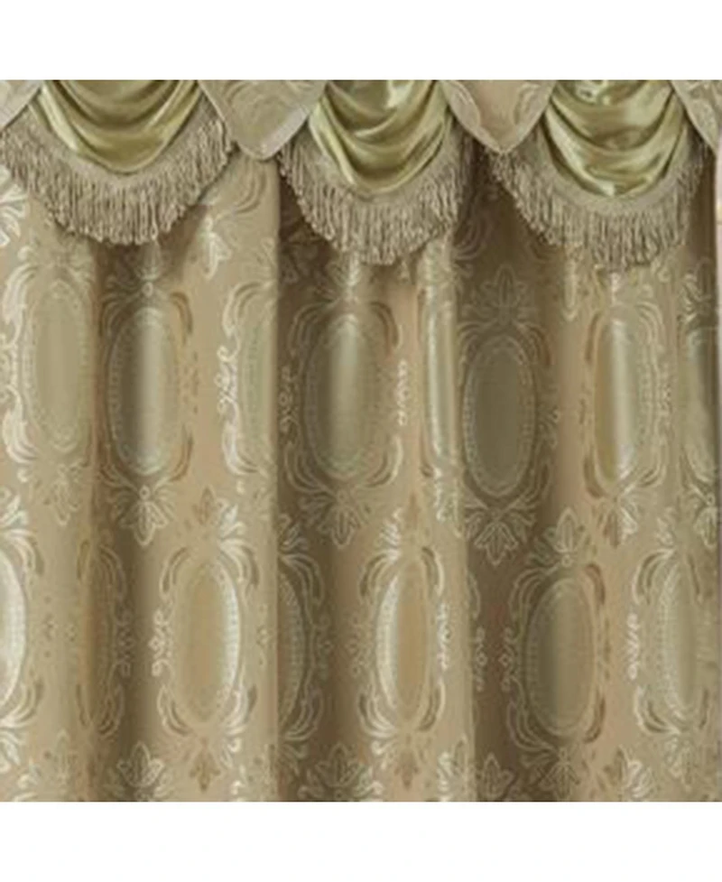 Olivia Gray Ramallah Trading Kenyon Damask Textured Jacquard Single Rod Pocket Curtain Panel - 54 x 84
