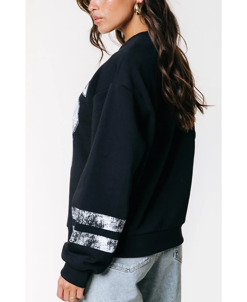 Colourful Rebel Women's 23 Dropped Shoulder Sweat