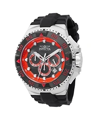 Invicta Men's 48536 Excursion Quartz VD53 Gunmetal, Red Dial Watch