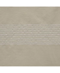 Habitat 100% Polyester Phoebe Light Embroidered Stripe Filtering Grommet Curtain Panel 52" x 108