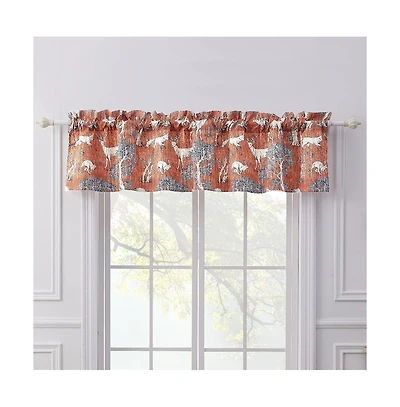 Barefoot Bungalow Greenland Home Fashions Menagerie Window Valance - 84x16", Saffron