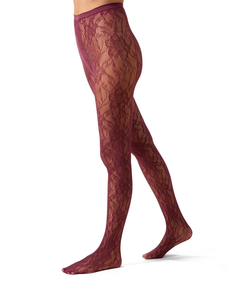 MeMoi Women's "Blooming Floral" Fashion Net Tights