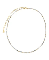 by Adina Eden Colored Gold Plated Four Prong Tennis Choker