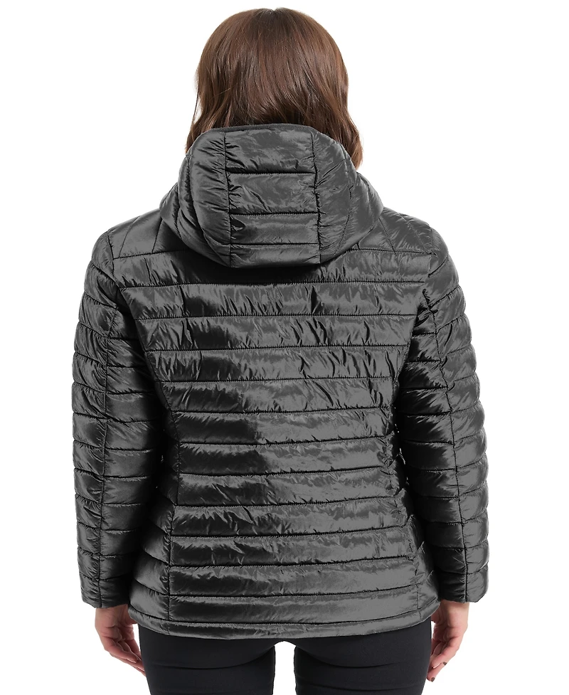 Hawke & Co. Women's Metallic Quilt Puffer Jacket
