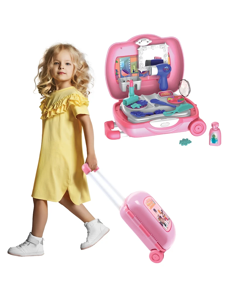 World Tech Toys Roll Make Up Kid's Luggage Playset