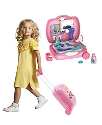 World Tech Toys Roll Make Up Kid's Luggage Playset