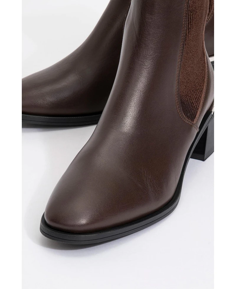 Forever & Always Shoes Neiva Leather Chelsea Boot (Women)