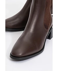 Forever & Always Shoes Neiva Leather Chelsea Boot (Women)