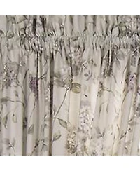 Ellis Curtain Abigail 100 Percent High Quality 2-Piece Window Rod Pocket Panel Pairs With 2 Tie Backs