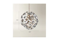 Z Gallerie Tinslee Chandelier - Smoke