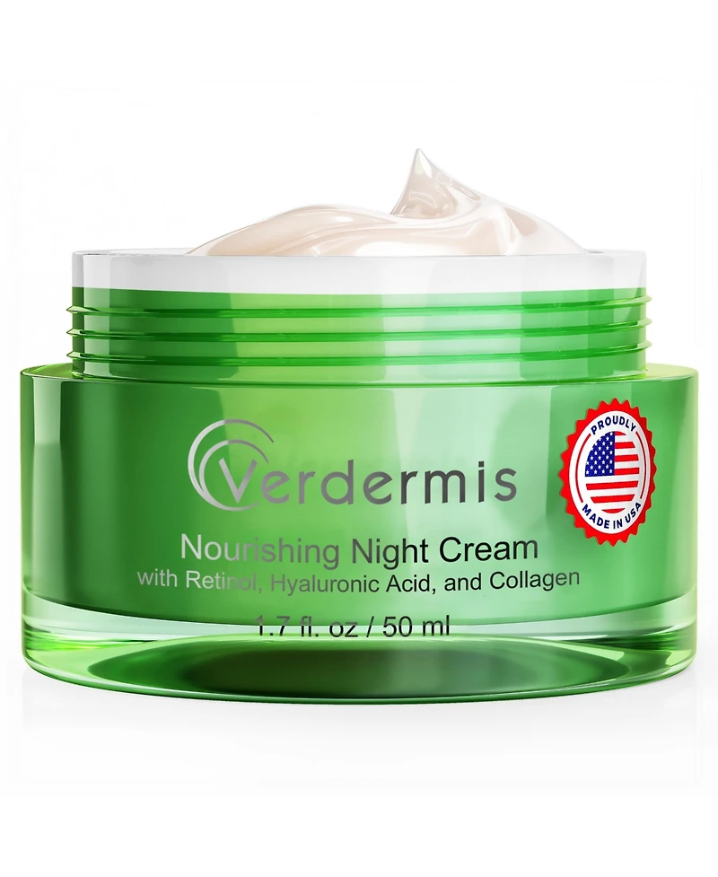 Nourishing Night Cream with Retinol, Hyaluronic Acid, and Collagen