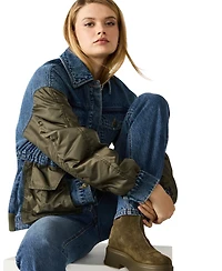 Steve Madden Women's Joie Collared Long-Sleeve Jacket