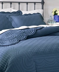 Charter Club Bailey Scallop 3-Pc. Quilt Set, King, Exclusively at Macy's