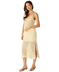 Steve Madden Women's Tiffani Regular Fit Crochet Skirt