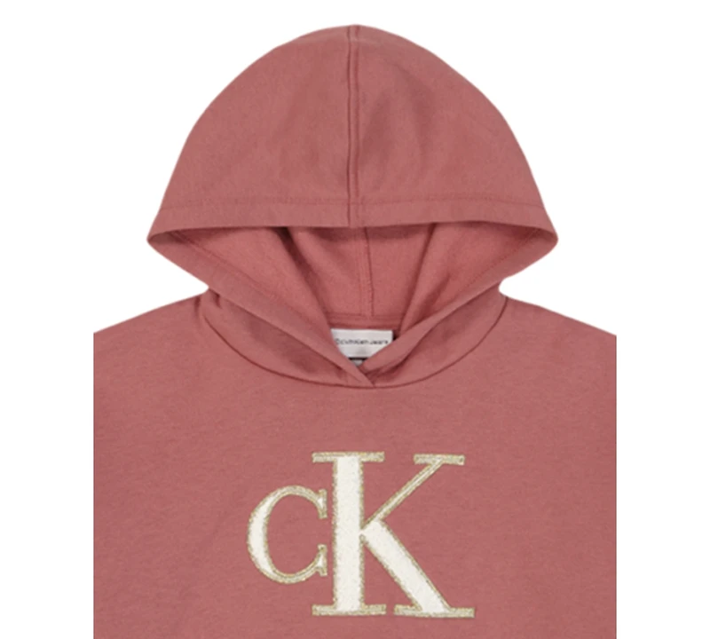 Calvin Klein 4-6X Long-Sleeve Hoodie and Fleece Pants, 2-Piece Set