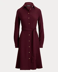 Lauren Ralph Women's Double-Faced Point Collar Shirt Dress