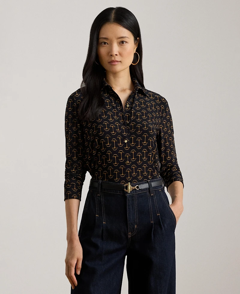 Lauren Ralph Women's Geo Print Shirt