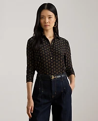 Lauren Ralph Women's Geo Print Shirt
