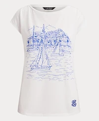 Lauren Ralph Women's Graphic Short-Sleeve Top