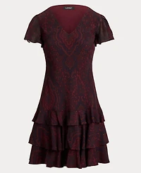Lauren Ralph Women's Paisley Drop-Waist Dress