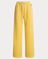 Polo Ralph Lauren Women's Drawstring Fleece Wide-Leg Sweatpant