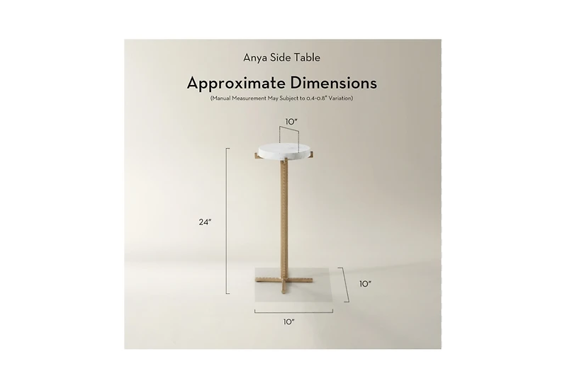 Z Gallerie Anya Side Table